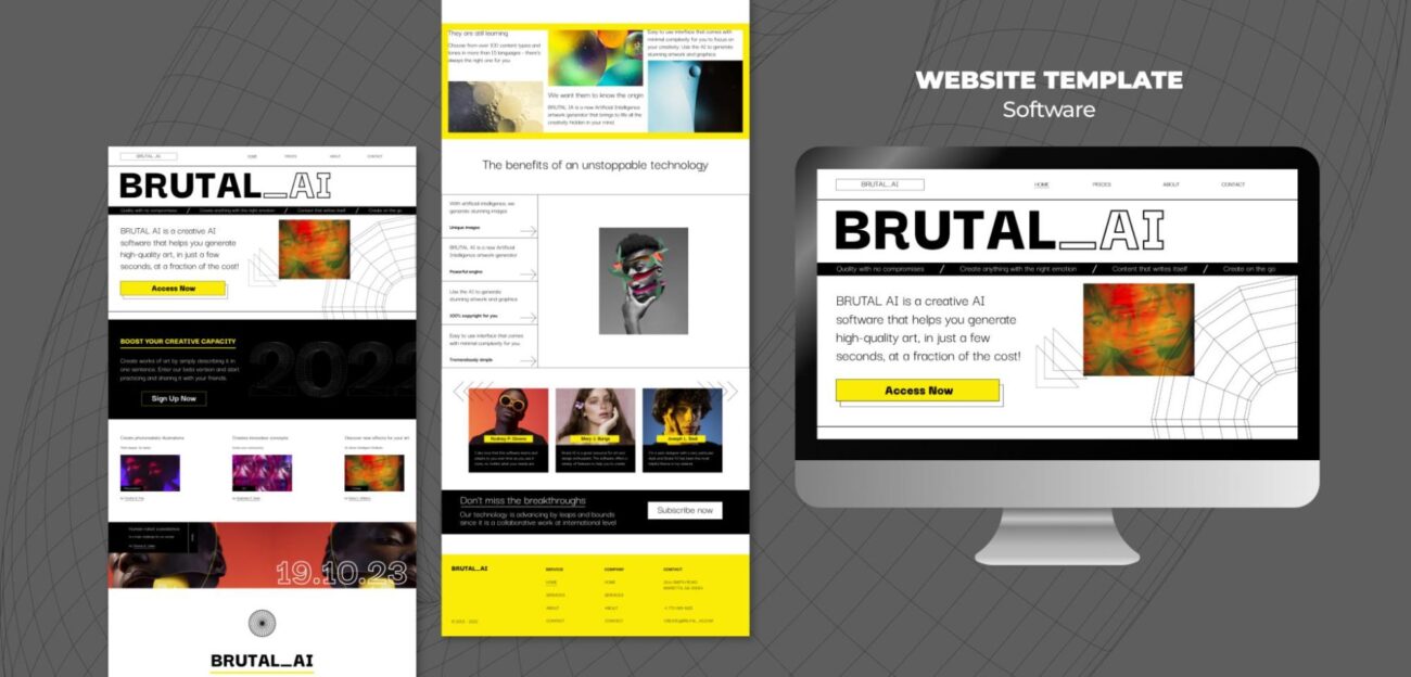 手機版網站示意圖